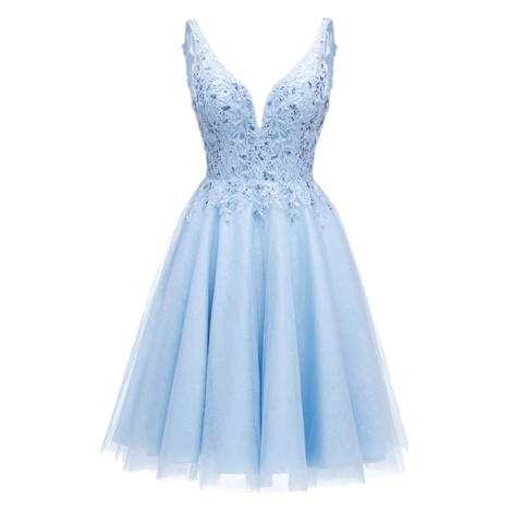 VESTIDO CON PEDRERÍA Y BORDADO