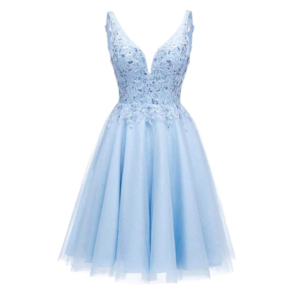 VESTIDO CON PEDRERÍA Y BORDADO